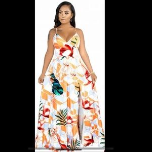Maxi floral dress